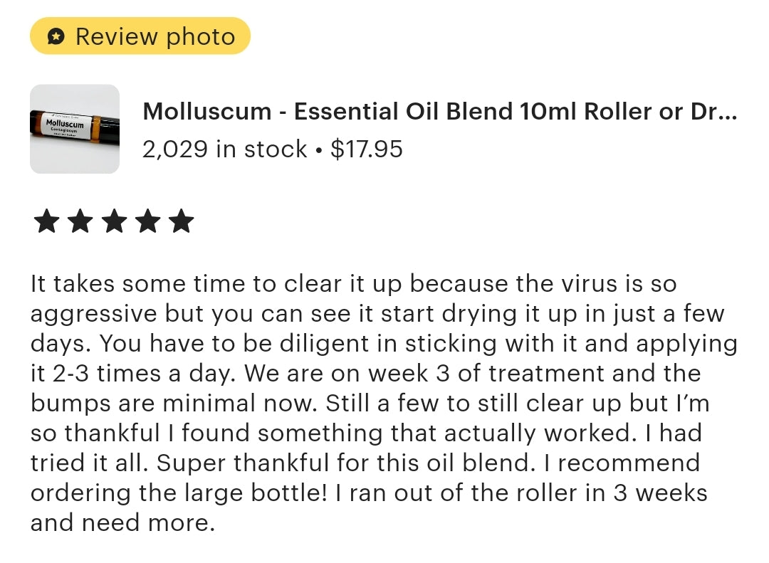 ADULT Strength - MOLLUSCEEZE Molluscum Contagiosum Oil Roller 10ml