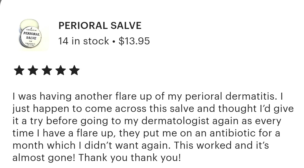 PERIORAL DERMATITIS SALVE