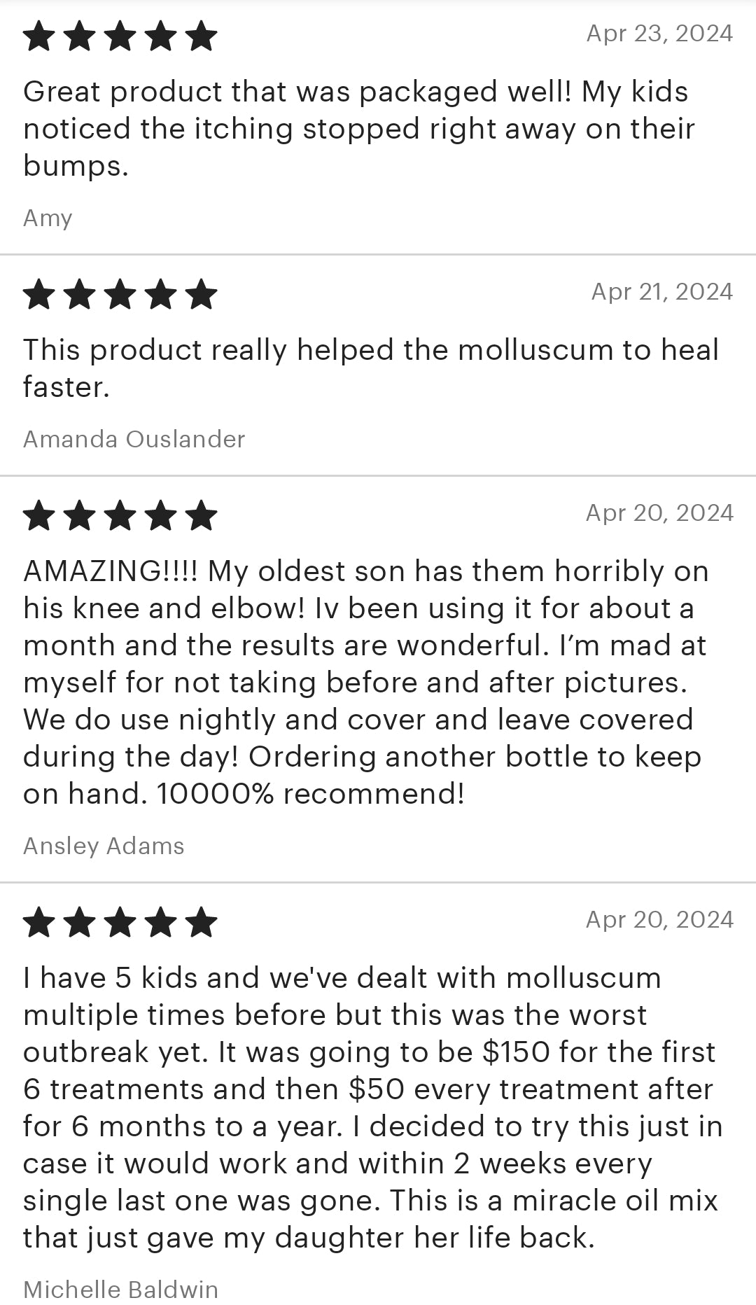 Molluscum Contagiosum Oil - ADULT STENGTH - Dropper Bottle