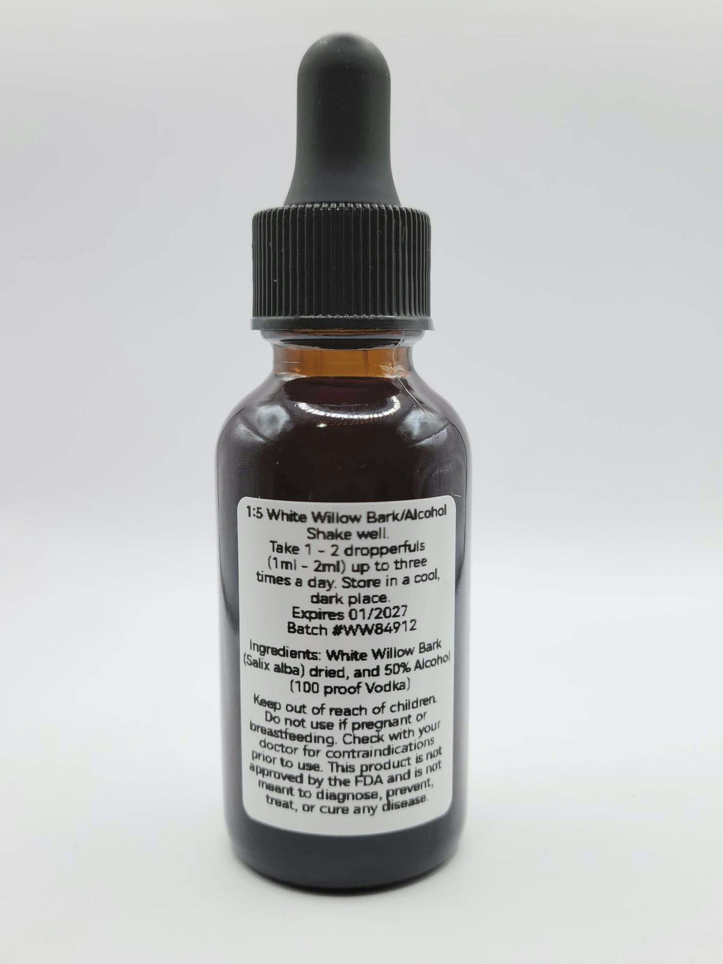 WHITE WILLOW BARK TINCTURE - Salix alba Extract - Natural Pain Relief