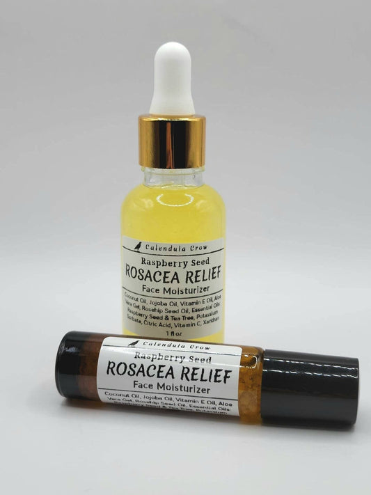 ROSACEA RELIEF Face Moisturizer Aloe Vera & Raspberry Seed Oil Blend